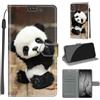 KENHONER Custodia per Huawei P Smart 2019/Honor 10 Lite, panda | Portafoglio Pelle PU, Magnetica, Resistente Agli Urti, Scomparto Carte Credito, Pieghevole, Flip Libro, Motivo