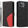 XINNI Cover per Oppo A40m/Oppo A40 4G/Oppo A60 5G(Not Fit 4G) Case | retrò Cellulare Custodia Libro Antiurto in Flip Pelle PU/TPU