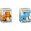 Funko Pop! Games: Pokemon - Charizard - Figura in Vinile da Collezione - Idea Regalo & Pop! Games: Pokemon - Lapras - Figura in Vinile da Collezione - Idea Regalo