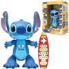 Lexibook, Disney Stitch, Robot Interattivo Telecomandato Bilingue Francese Inglese, Controllo Gesto e Telecomando, Reagisce al Tocco, Programmabile, A Due velocità, Blu, STITCHi1LXB