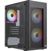 Aerocool Hexform Mini Tower Nero, Chassis Tower - ACCS-PV38033.11