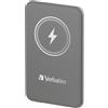 Verbatim Charge 'n' Go Polimeri di litio (LiPo) 5000 mAh Carica wireless Grigio, Powerbank - 32244