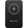 Verbatim Charge 'n' Go Polimeri di litio (LiPo) 10000 mAh Carica wireless Nero, Powerbank - 32245