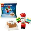 LEGO Creator Divertimento natalizio con Babbo Natale, Giochi di costruzione - 30692