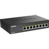 D-Link DMS-108P/E switch di rete Non gestito 2.5G Ethernet (100/1000/2500) Supporto Power over Ethernet (PoE) Nero, Interruttore - DMS-108P/E