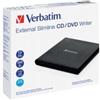 Verbatim Masterizzatore CD/DVD esterno Slimline - Nero - Vassoio - Orizzontale - Computer portatile - DVD±RW - USB 2.0 - 53504