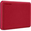 Toshiba Storage Toshiba Canvio Advance disco rigido esterno 2000 GB Rosso, Hard-disk - HDTCA20ER3AA