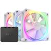 NZXT F120 RGB Triple Pack Case per computer Ventilatore 12 cm Bianco 3 pz, Ventola - RF-R12TF-W1