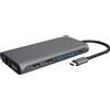 ICY BOX IB-DK4050-CPD Cablato USB 3.2 Gen 1 (3.1 Gen 1) Type-C Antracite, Docking station - 60718