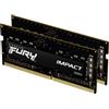 Kingston Technology FURY 16GB 3200MT/s DDR4 CL20 SODIMM (Kit of 2) Impact - KF432S20IBK2/16