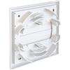 La Ventilazione SU1818B Griglia 180x180 mm da Sovrapporre in ABS, Bianco, con Alette a Gravità