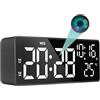 LaoZiTong Sveglia 4K FULL UHD WiFi Telecamera spia rossa Videocamera Guardiano intelligente 5 in 1 Mini DV Videoregistratore portatile Supporto Android iPhone App Vista Telecomando 140 Angolo di visione notturn