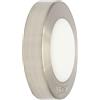 WAGNER Fermaporta AVVITARE o INCOLLARE - Diametro Ø 38 x 10 mm I Fermaporta a muro I Corpo in zinco pressofuso con effetto inox, protezione paracolpi in gomma termostatica - 15514111
