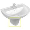 Ideal Standard E885901 QUARZO semicolonna - Bianco