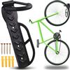 Retoo Portabici da Muro, da Parete, Pieghevole, per Garage e Cantina, Gancio per Bici Verticale, Supporto, Nero Unisex Adulto