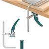 Housolution Morsetto da Tavolo a Cricchetto con Sgancio Rapido, Morsetto F | per Tavolo MFT e Binario Guida, Falegnameria, Capacità 6-5/16 pollici, Profondità 2-5/16 pollici, 1 Pezzi