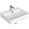 HOROW Lavabo da bagno, 50 cm | Lavabo da appoggio moderno in ceramica, da appendere, per bagno, bagno degli ospiti e giardino, facile da pulire