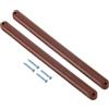 QUARKZMAN Guide Per Cassetti, 1Set 235mm - Guide In Plastica Con Viti, Guide A Scanalatura Montaggio Laterale Per Cassetti Armadio Comodino Guardaroba Cassettiera (Marrone)