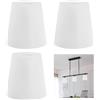 FINGERINSPIRE 3Pz Ricambio per Paralume in PVC da 93~130mm di Diametro Paralume Multifunzionale per Applique Paralumi Conico Trasparente in PVC Satinato Adatto per Illuminazione a Parete Del Soggiorno