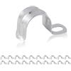 Vordpe 20 fascette stringitubo in metallo, fascette stringitubo ad alte prestazioni, in acciaio inox 304, fascette di fissaggio per tubi del gas (unilaterale M16)