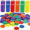 Aramanara 600 pezzi 25 mm contatori in plastica colorata, grandi contatori di fiche da bingo