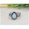 Anello Artigianale In Argento 925 Con Larimar Caraibico Naturale A-49