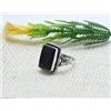 Anello Fatti a Mano In Argento Sterling 925 Con Onice Nera Gemma Nero A-58
