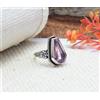 Anello In Argento Sterling 925 Fatto A Mano Gemma Kunzite Rosa A-20 Coffin