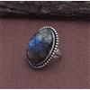 Anello Fatti A Mano In Argento Sterling 925 Con Labradorite B-30