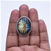 Anello Artigianale In Argento Sterling 925 Con Labradorite Naturale B-12