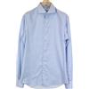 Suitsupply Camicia Uomo SUITSUPPLY Traveller 40L/15 3/4L Extra Slim Blu Cotone Puro Striato
