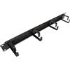 ROLINE 19" Gestione cavi 1 UH con guarnizione a spazzola, 4 anelli metallici (tipo G), nero