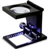 Konus Italia Group Lente di ingrandimento Konus con contafili e luce LED, ingrandimento 6x, nera