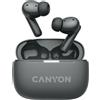 Canyon CNS-TWS10BK Cuffie e auricolari True Wireless Stereo (TWS) in ear Chiamate/Musica/Sport/Tutto il giorno USB Type-C Bluetooth Nero (CNS-TWS10BK)