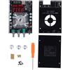 Gistuch Scheda amplificatore, ingresso AUX 3 PIN da 3,5 mm, controllo degli alti e dei bassi, suono chiaro, alluminio, BT Digital