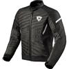 REV'IT! Revit Torque 2 H2O Giacca tessile moto, nero/bianco, M