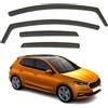 AirFlux Set di 4 deflettori d'aria compatibili con modelli Skoda Fabia MK4 5 porte Hatchback 2022 2023 2024 2025.