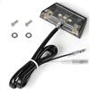 evermotor 12V 0.3W E32 LED Luce targa omologata Moto, Universale Mini 42mm, per Auto Automotive Quad ATV, Nero, Impermeabile IP67