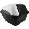 ACOGEDO Bauletto Posteriore per Moto di Grande capacità Impact Tail per Scooter Bianco Non Preoccuparti Bagnato Rai Bauletto da Viaggio per ScooterBaule Posteriore per ScooterBaule per ScooterMoto