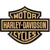 labelbike Adesivo 3D Moto Stemma Logo Compatibile con Harley | per Serbatoio e Casco, Protezione in Resina, Antigraffio, Decorazione, Oro Nero e 9,5x7 cm, Made in Italy