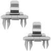 EZVEZS 2 Pezzi Clip per Parasole, Supporto per Parasole, Accessorio per Parasole Auto, Clip per Parasole Senza Abbaglio per Audi A1 A3 A4 A5 Q3 Q5 A7 B6 B7 B8 S4 S5 (Grigio)