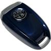 GZZHENGYE Custodia in fibra di carbonio 3D per telecomando auto Alfa Romeo Giulia Stelvio Tonale, nero. (etichetta argento nero, Blu)