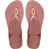 Havaianas - Luna, sandali comodi, eleganti e funzionali, vestibilità sicura alla caviglia, cinghie intrecciate e suola antiscivolo, donna, Rosa, 39/40 EU