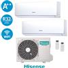 HISENSE Climatizzatore Hisense Dual Inverter 12+12 5,2kW Serie New Comfort 9000+12000 Btu 2AMW52U4RXC Gas R32 A++ Wi Fi Integrato