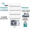 HISENSE Climatizzatore Hisense Quadri Split Inverter 4AMW81U4RAA 8,1 kW R-32 Wi-Fi 9+9+9+12, Classe A++