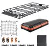 VEVOR Portapacchi Valiglie da Tetto Auto 2120x990x105 mm Borsa Impermeabile Rete Cinghe a Cricchetto, Carico 113,4 kg, Portabagagli Barra Trasversale, Universale per SUV Furgoni, da Campeggio Viaggio