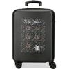 Pepe Jeans Cintura valigia da cabina nera 38 x 55 x 20 cm rigida 2,5 kg Chiusura a combinazione laterale ABS 2,5 kg 35 l bagaglio a mano by Joumma Bags, Nero, Taglia unica, Valigia cabina