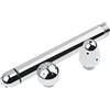 SuperLove Stainless Steel Enema Shower Nozzle with 3 Attachments