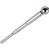 SuperLove Stainless Steel Urethral Dilator Penis Plug Trainer with Ball Tip