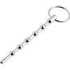 SuperLove Stainless Steel Beaded Penis Plug with Ring